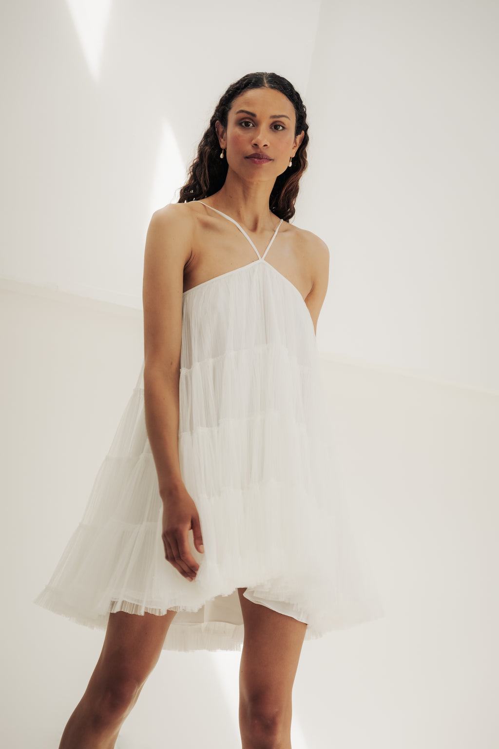 スーツ・フォーマル・ドレス etoll. Baby core sheer volume dress etoll. Baby core sheer volume dress