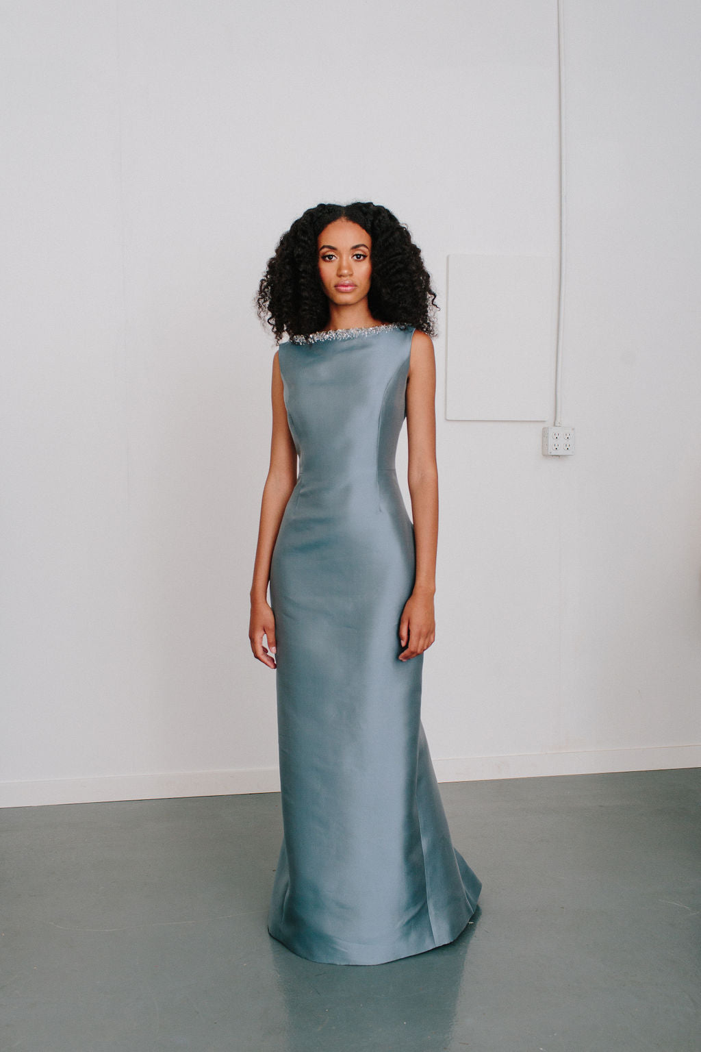 V-Back Charlotte Gown with Crystal V-Back Charlotte Gown with Crystal