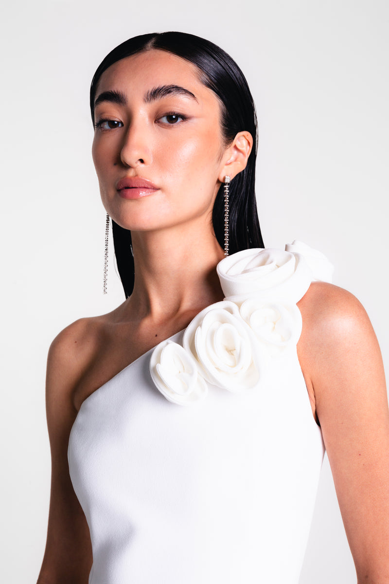 One Shoulder Rose Dress Catherine Regehr One Shoulder Rose Dress Catherine Regehr