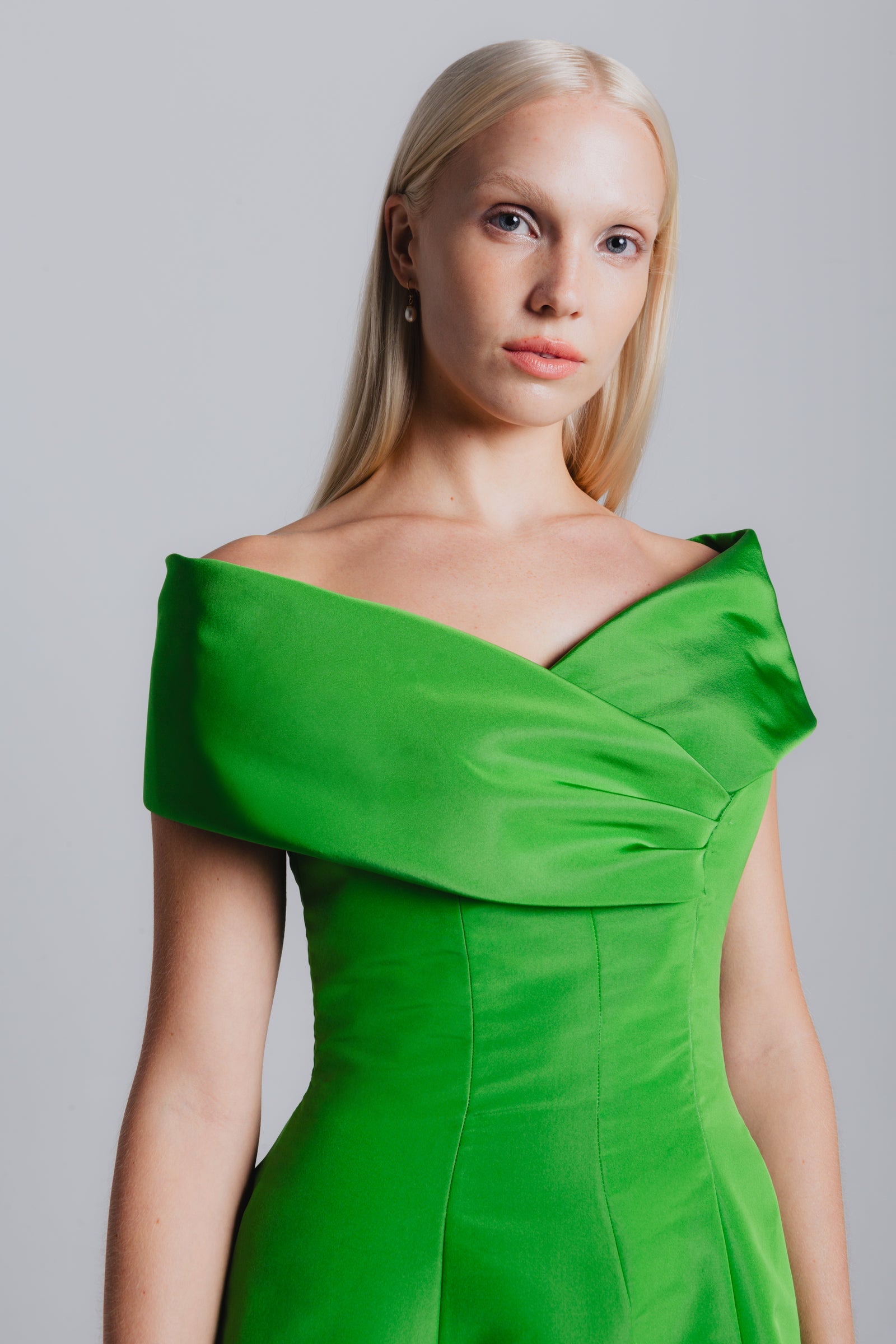 Off Shoulder Van Der Rohe Margaret Gown  Catherine Regehr