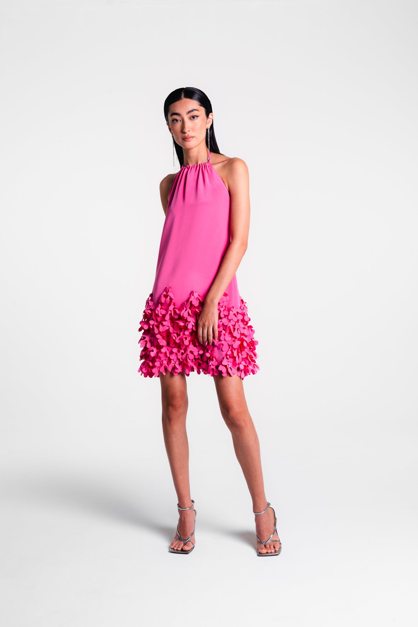Maxi Dress Halter Neck Shift Dress Halter Dress With Seaweed Hem   Catherine Regehr