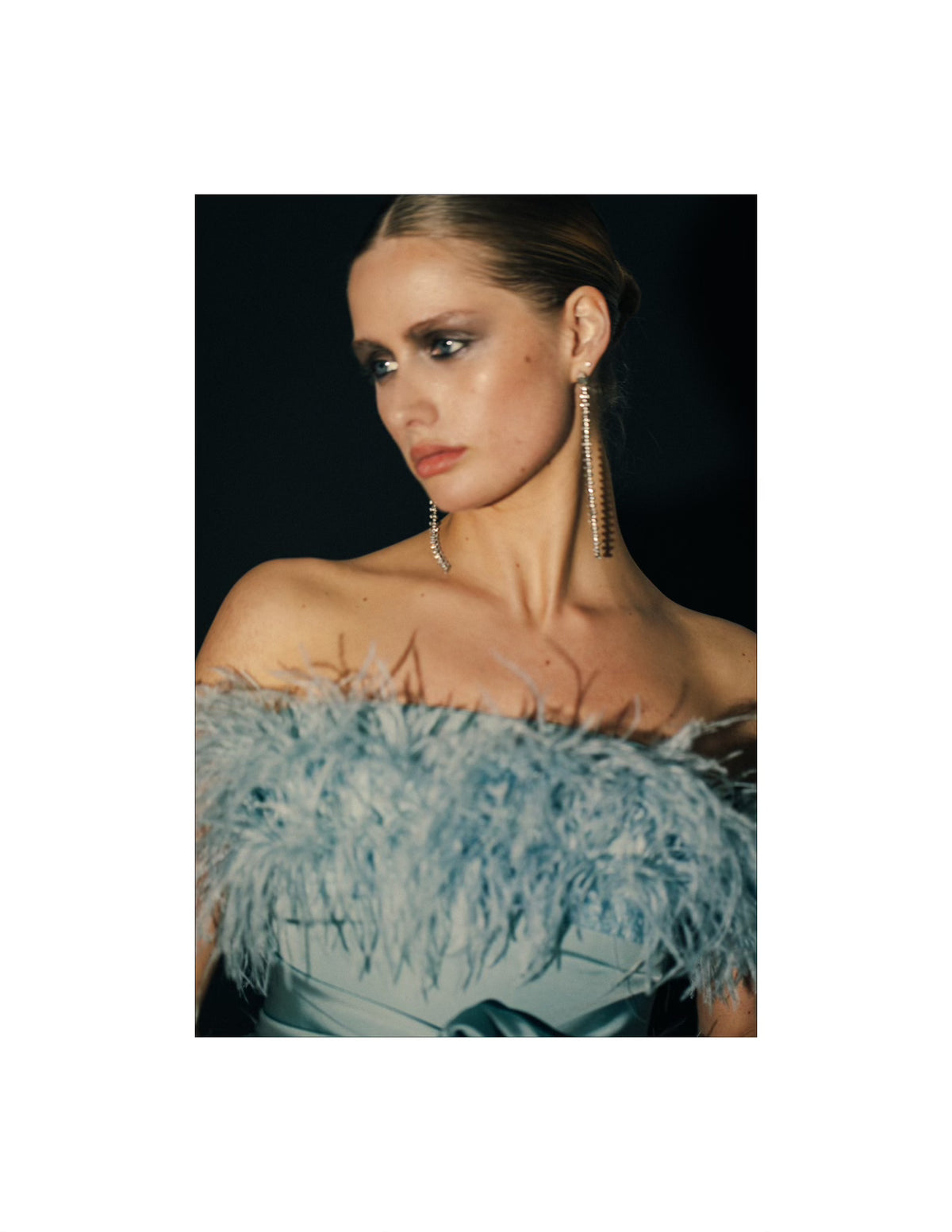 Strapless Tiered Feather Gown Catherine Regehr Strapless Tiered Feather Gown Catherine Regehr