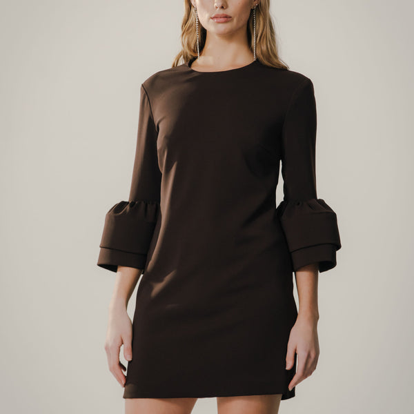 Jewel Neck Bell Sleeve Dress Catherine Regehr Jewel Neck Bell Sleeve Dress Catherine Regehr
