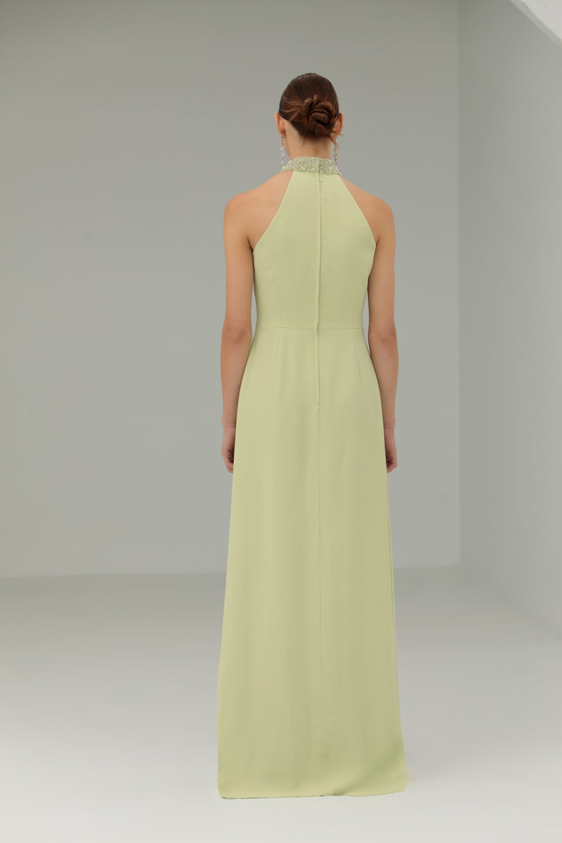 Gemmed T Neck Sheath with London Skirt