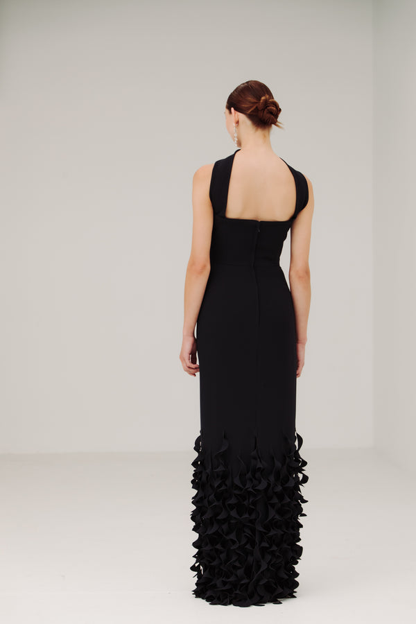 St. Honore Sheath with Spiral Hem