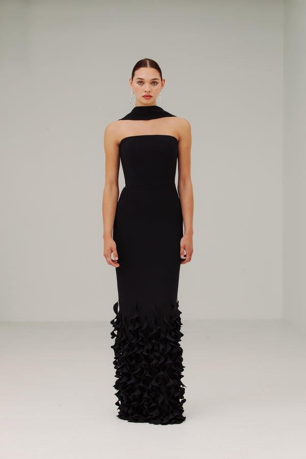 St. Honore Sheath with Spiral Hem