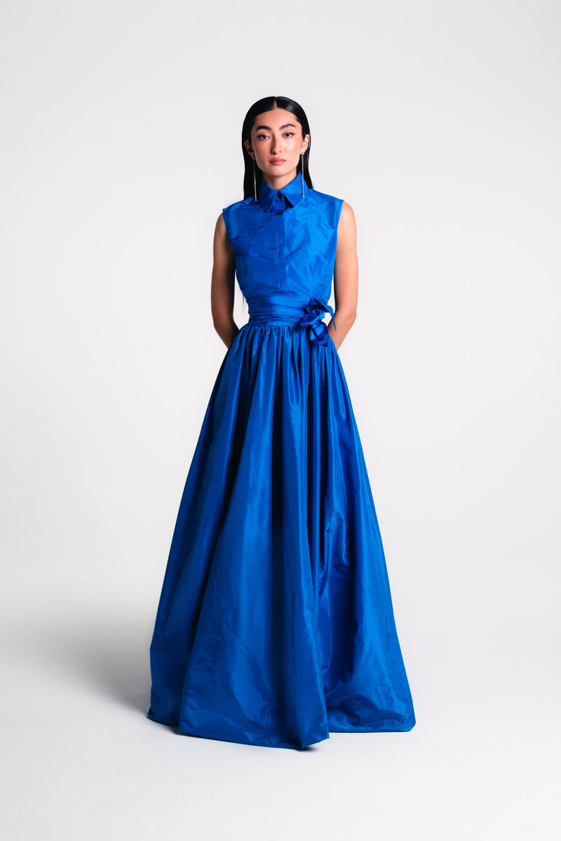 Sleeveless Collared Shirt & Ballgown Skirt Catherine Regehr Sleeveless Collared Shirt & Ballgown Skirt Catherine Regehr