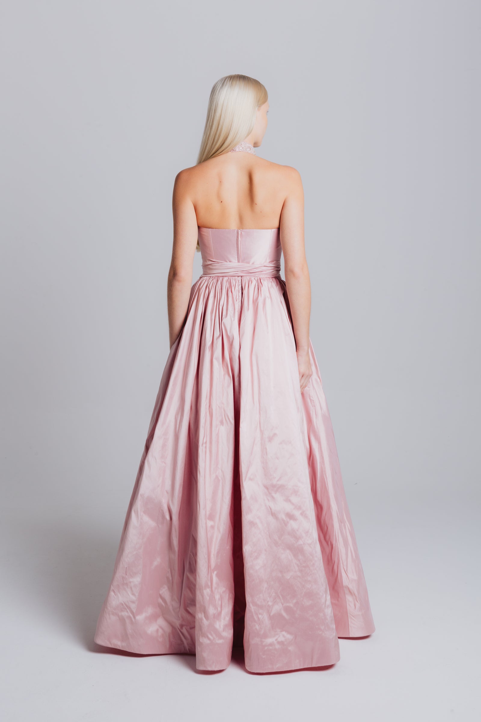 catherine regehr evening dresses Catherine Regehr - Jewel Neck Jackie Gown with Apple Blossom Spray 16 / Special Order