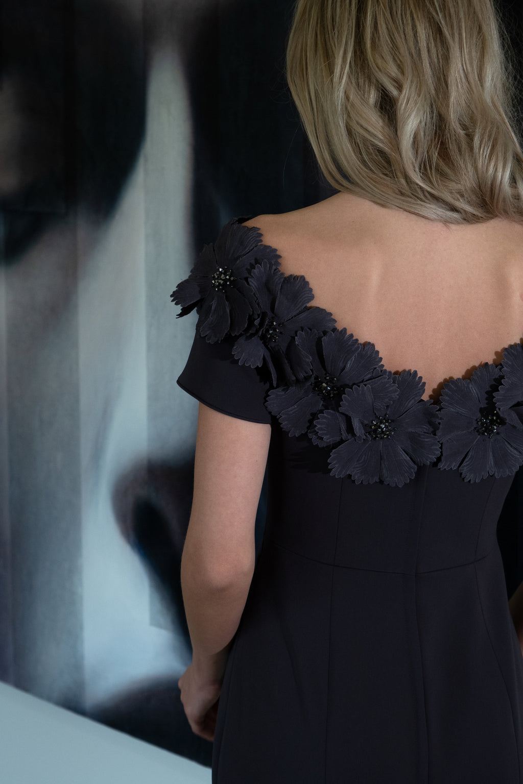 Shoulder Open Off Off Shoulder Open Sunflower Sheath – Catherine Regehr