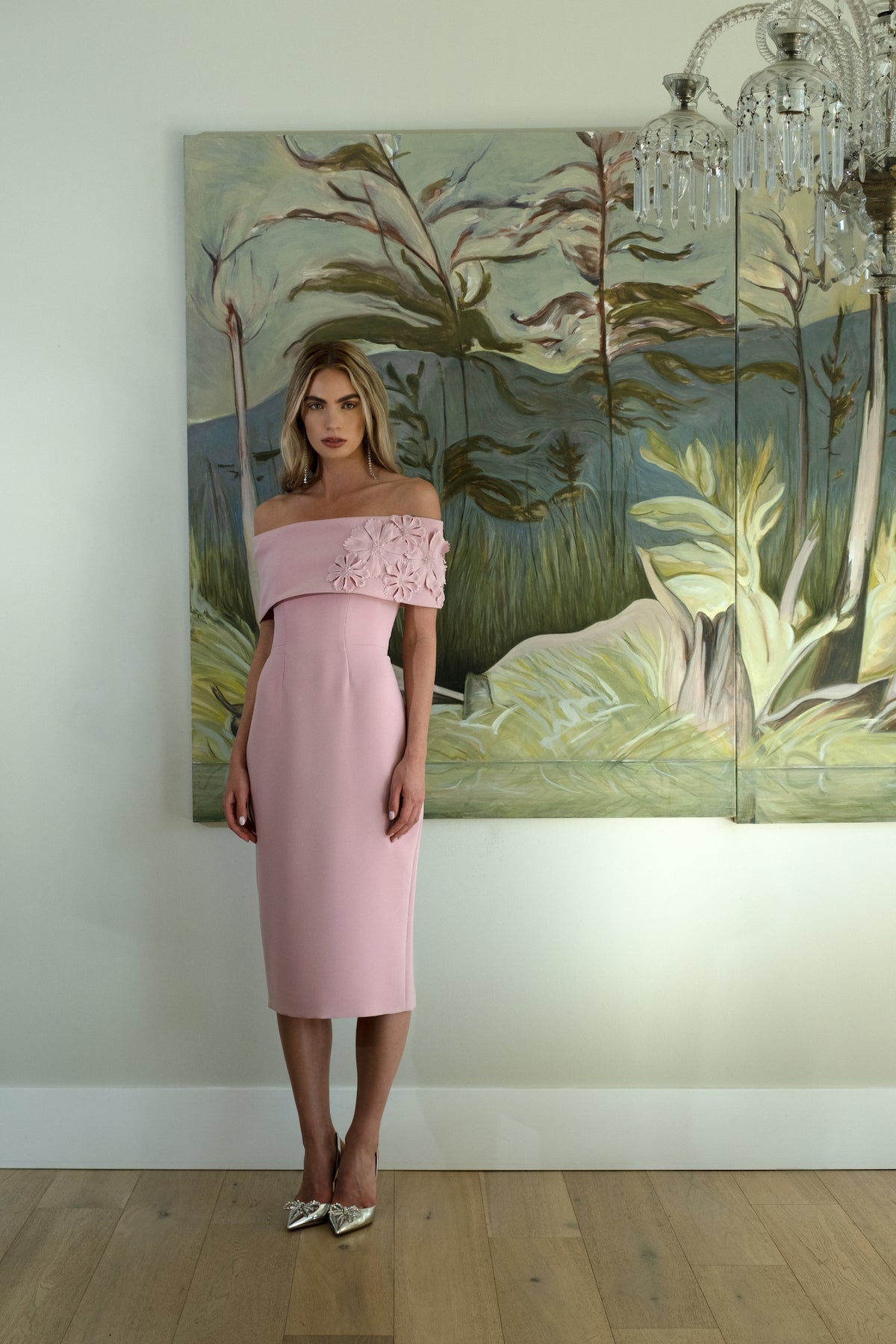 cathiey woodland off the shoulder dress Ted Baker Cathiey Woodland Off The Shoulder Dress Liberia