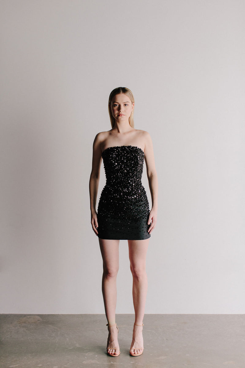 catharine mini dress strapless a line dress Catharine Mini Dress - Strapless A Line Dress in Bouquet Di Fiori Print