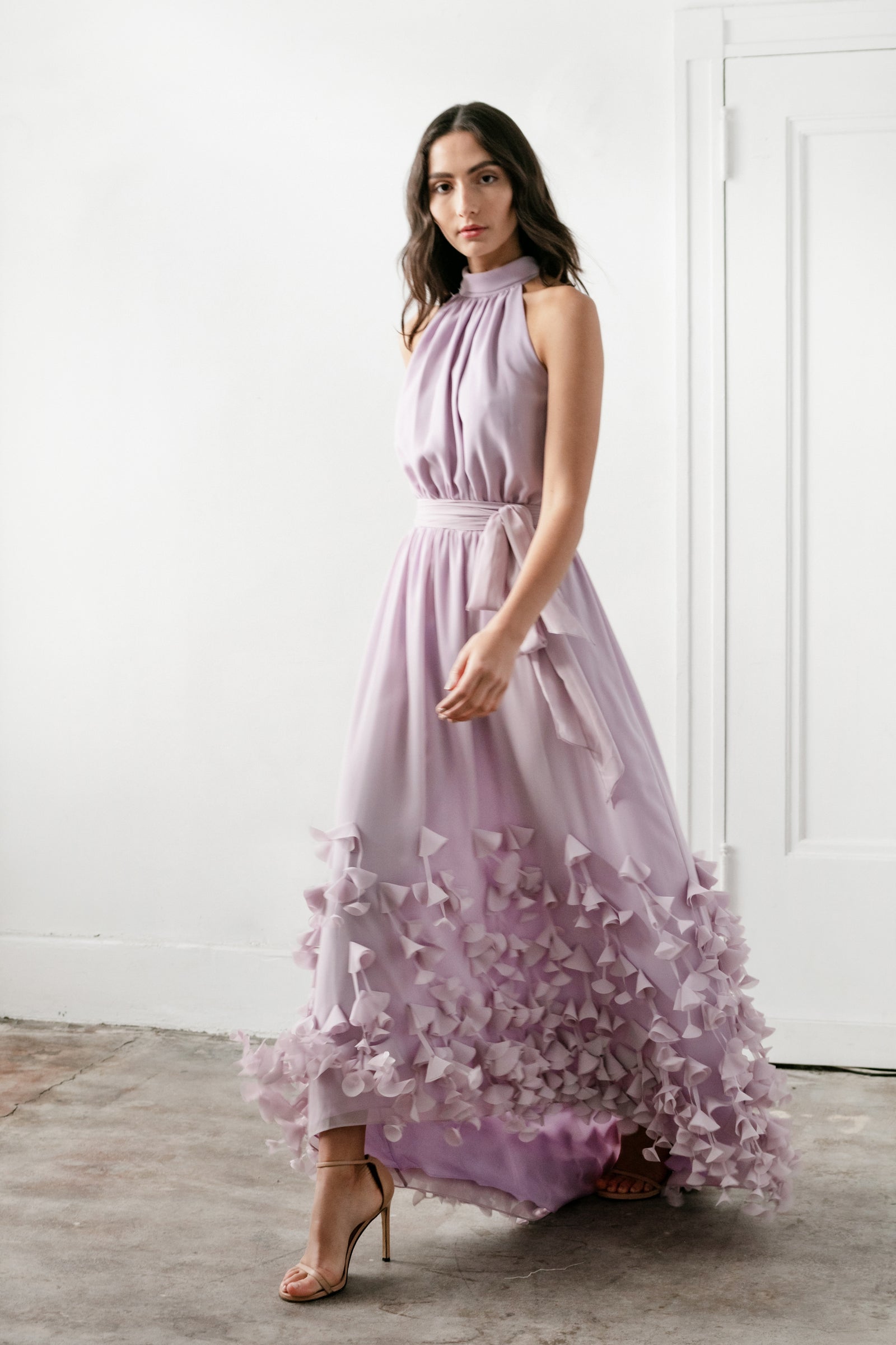 T Neck Saturna Gown with Cone Hem – Catherine Regehr