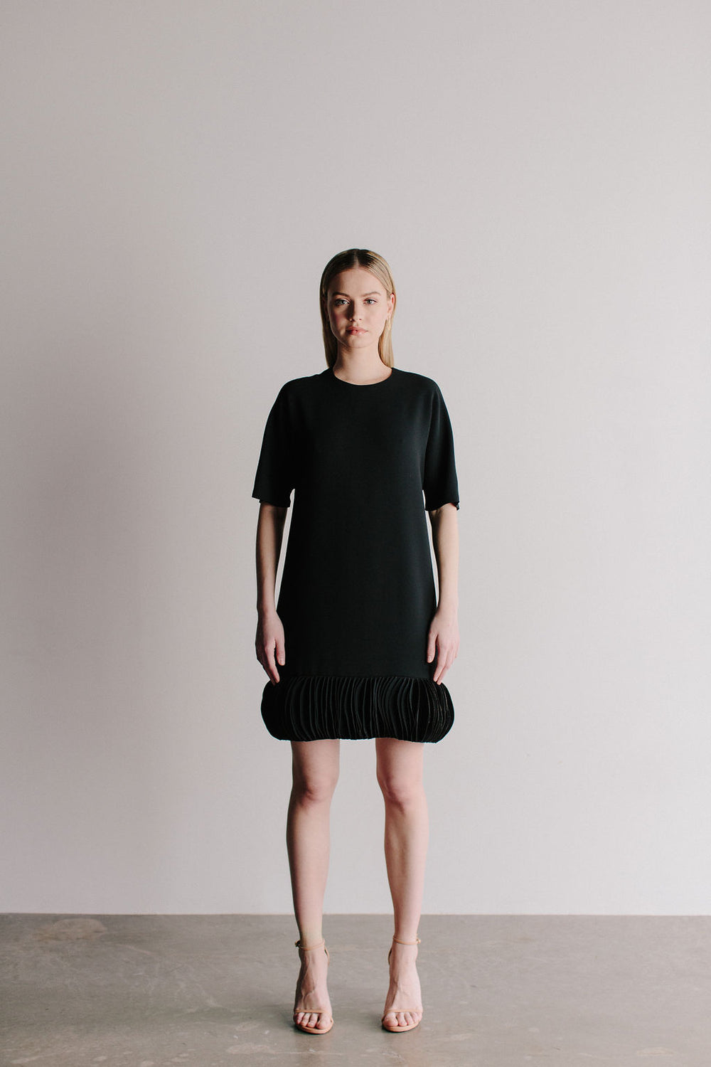 laser cut shift dress Emporio Armani Laser-Cut Mini Shift Dress, Solid Blac, Women's, 46, Casual & Work Dresses Shift Dresses