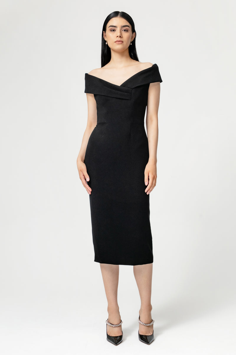 Off Shoulder V Neck Dress Catherine Regehr Off Shoulder V Neck Dress Catherine Regehr