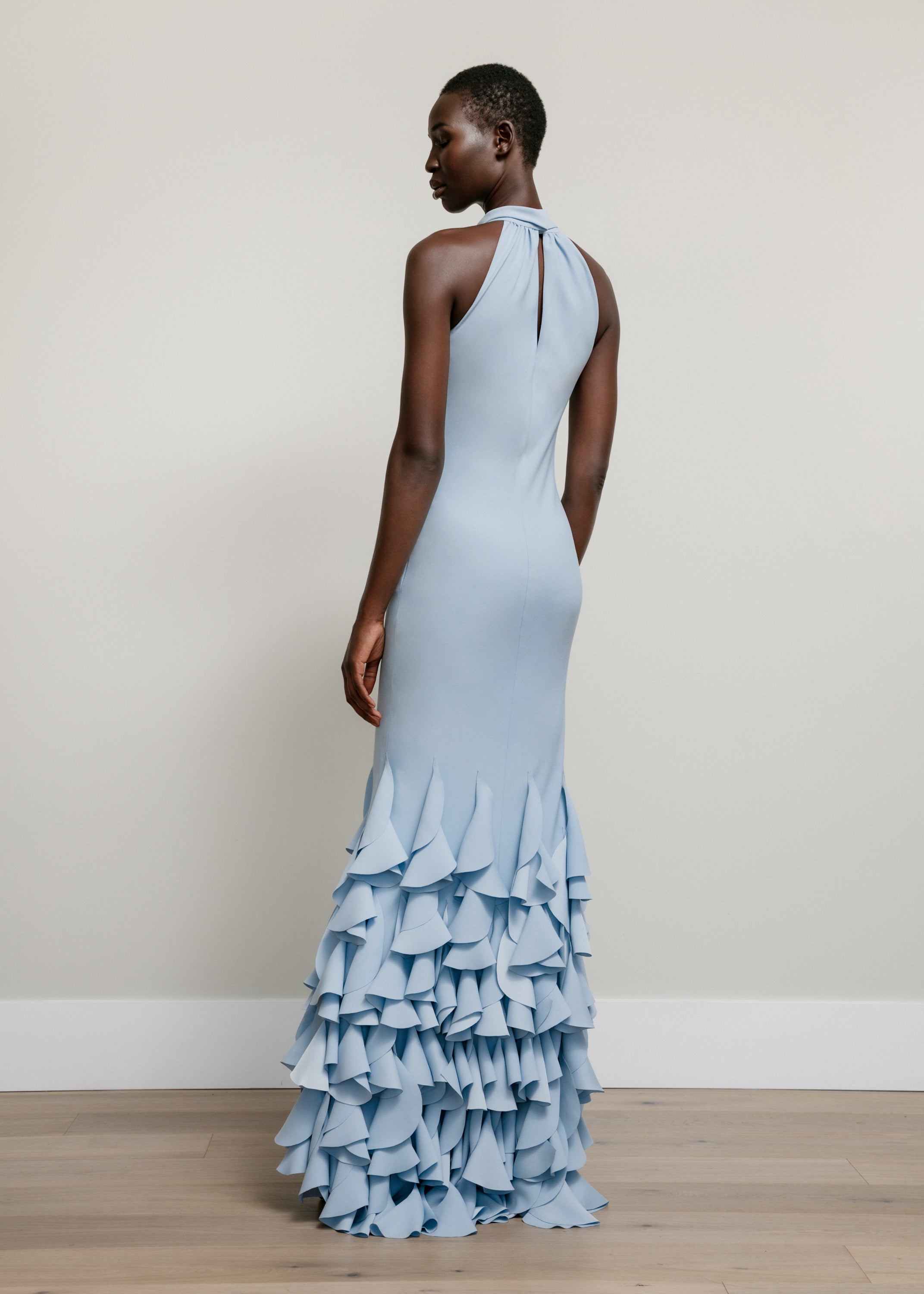 Catherine Regehr T Neck Bias Gown with Cone Hem main image 1