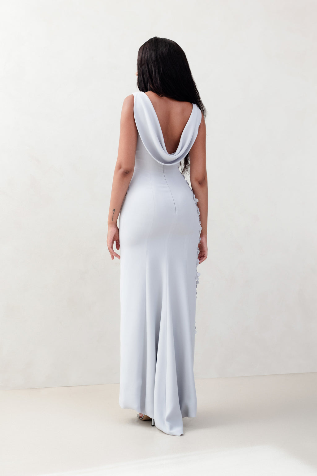 Back Drape Sheath with Apple Blossom Spray – Catherine Regehr