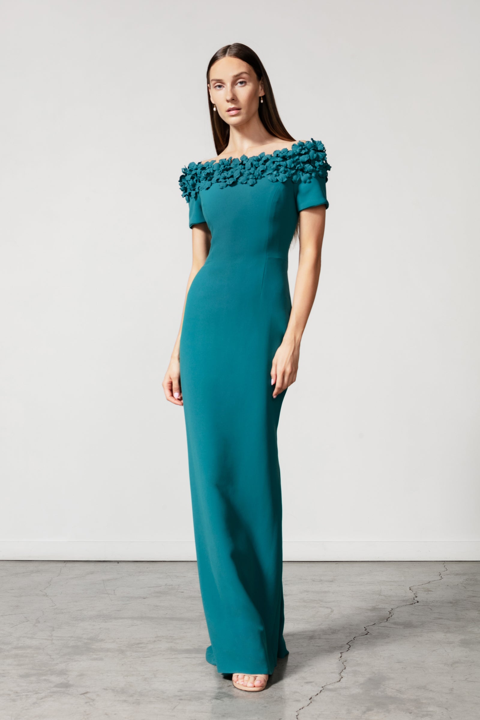 Off Shoulder Blanche Rose Gown – Catherine Regehr