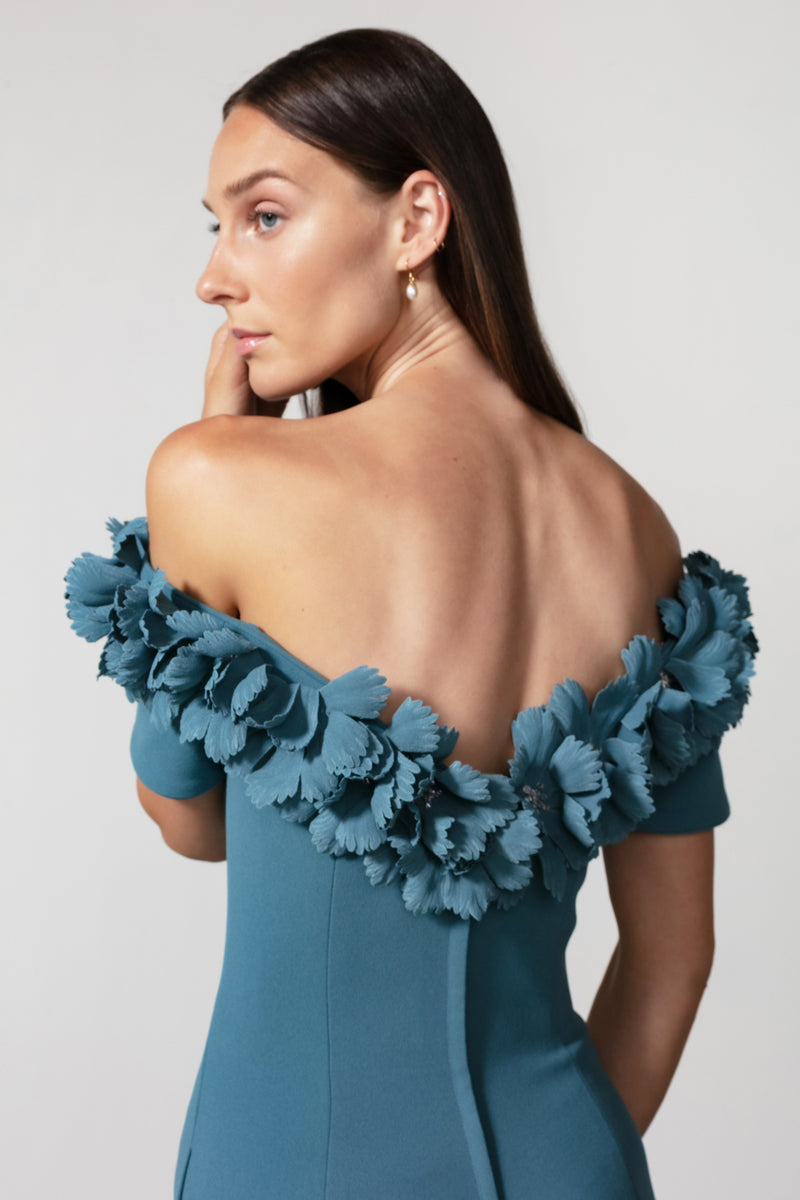 sunflower dress off shoulder Campesino Girasoles Dress