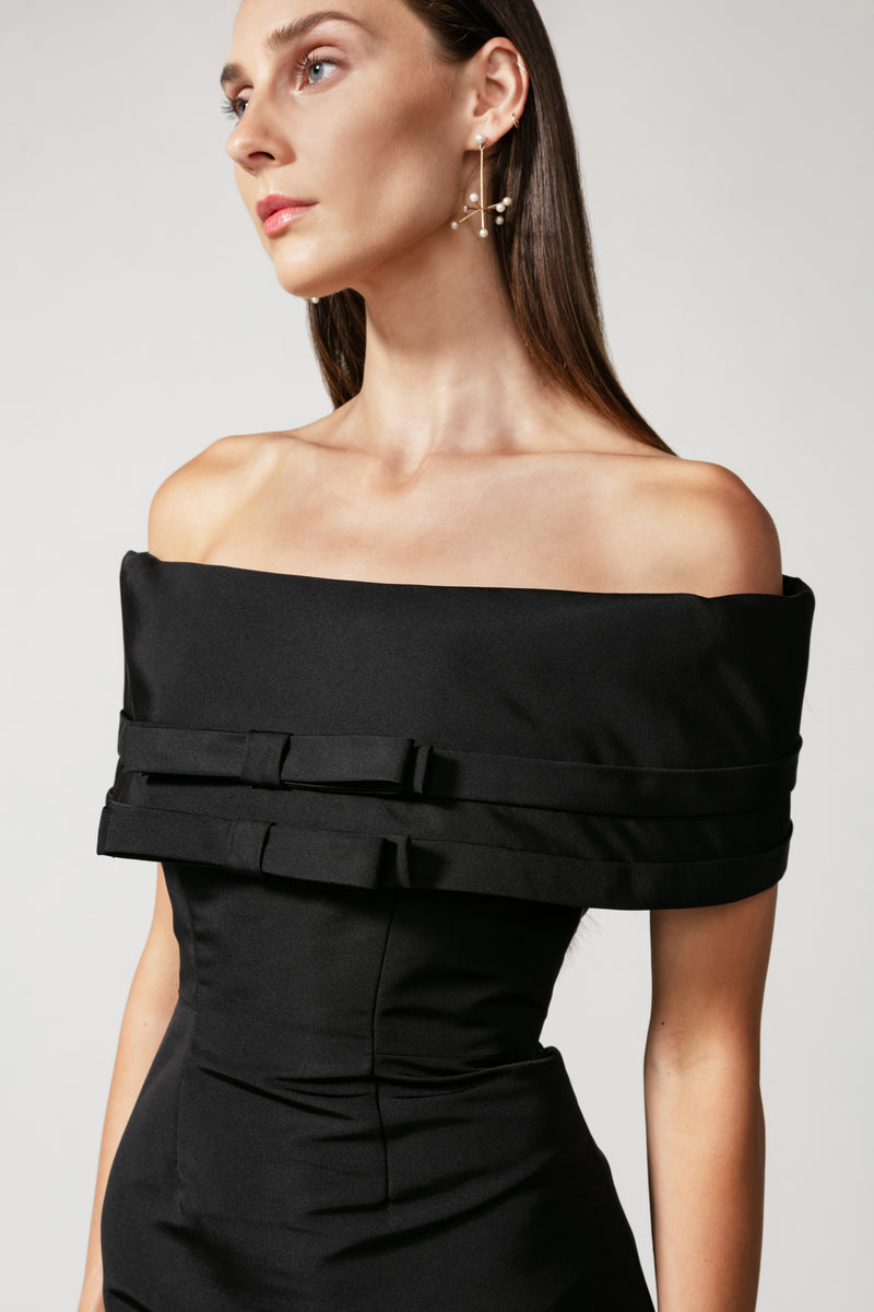 off shoulder black tie dress Off The Shoulder Dresses Formal - Shop Online