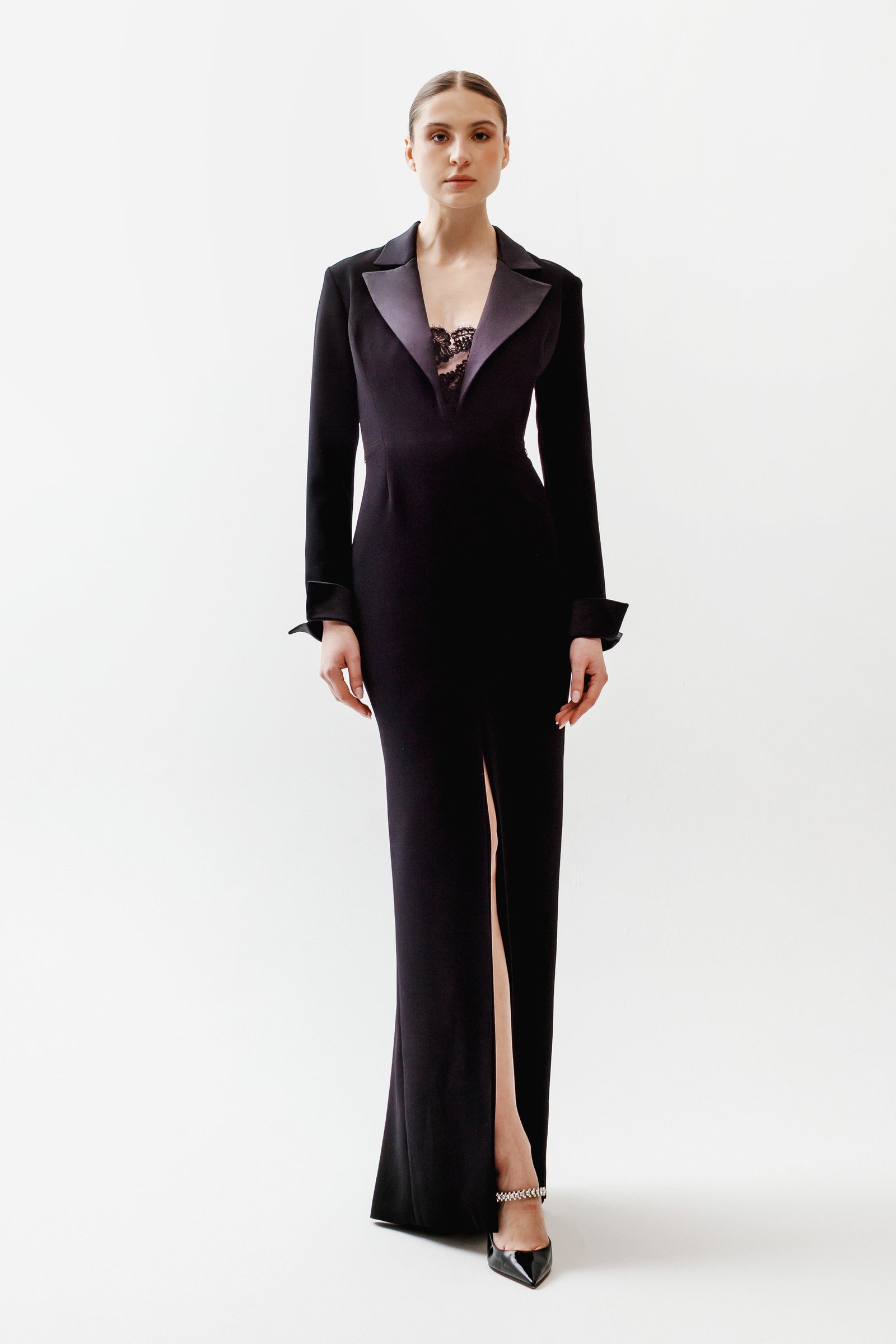 formal tuxedo dress for women Black Tuxedo Dress main image 0